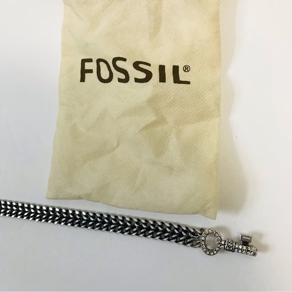New FOSSIL Silver Chain Bracelet - Picture 3 of 4